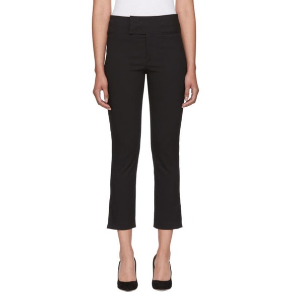 ISABEL MARANT Ovida Trouser Black Sz 2 Dress Pant Classic High Rise Straight Leg - Picture 3 of 16